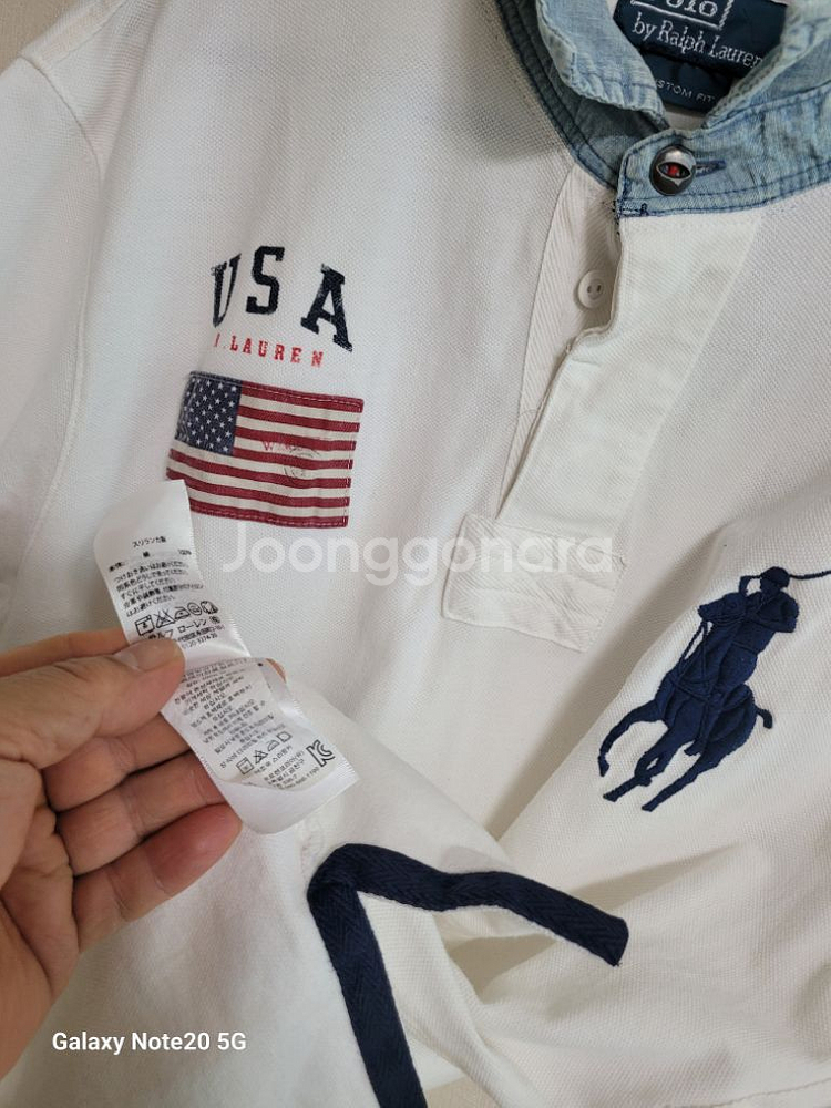 폴로랄프로렌 USA 빅포니 반팔 카라티셔츠 (100)--5