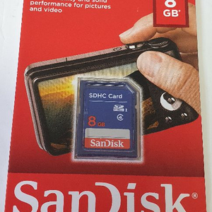 미개봉 새상품 샌디스크 8GB SDHC 메모리 카드