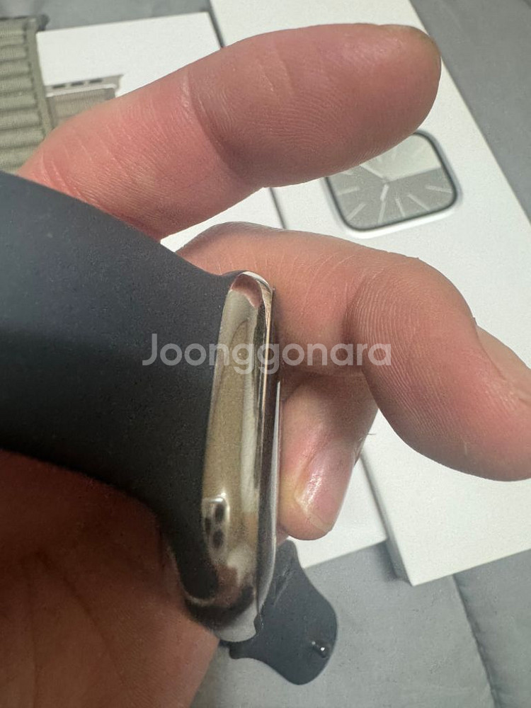 애플워치 9 스테인리스 실버 45mm--3