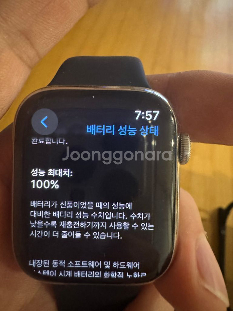 애플워치 9 스테인리스 실버 45mm--5