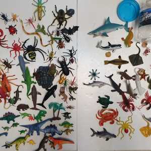 동물, 곤충, 공룡 장난감
