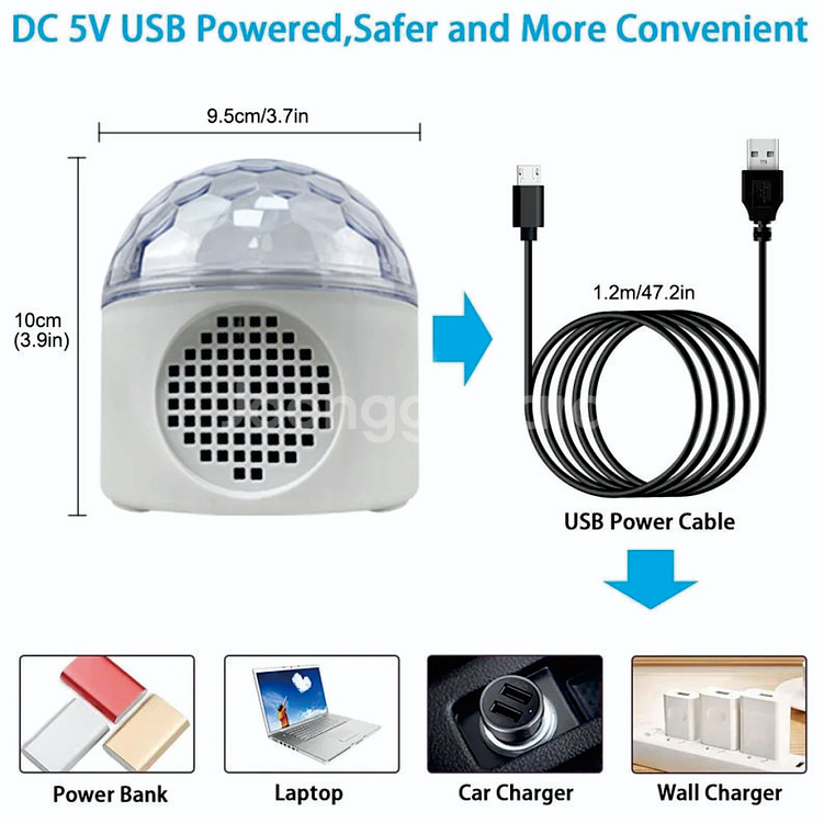 미러볼 블루투스 스피커 XL-911 LED--9