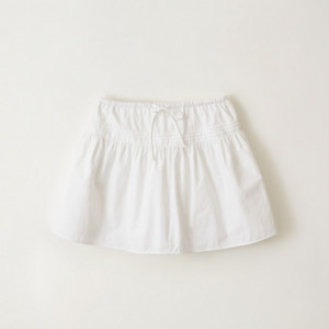 낫띵리튼 Pou flare skirt (White)