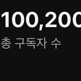 유튜브 구독자 10만명 채널(해외) 뱃지O