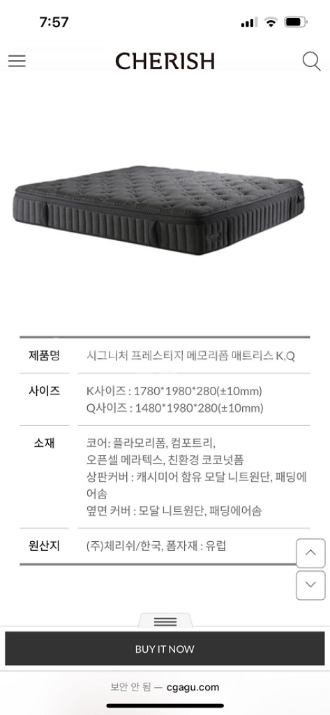 체리쉬 모션베드 침대세트 킹사이즈 에코 레브릭--7