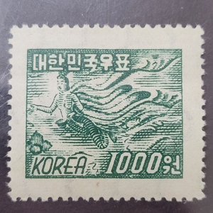 1951년 보통우표 선녀 1,000원