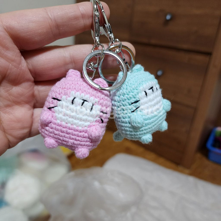 고양이 열쇠고리 키링--1