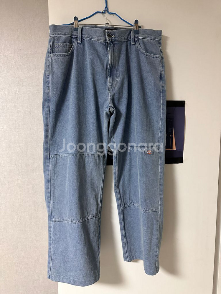 디키즈 더블니 85283 루즈핏 데님팬츠--1