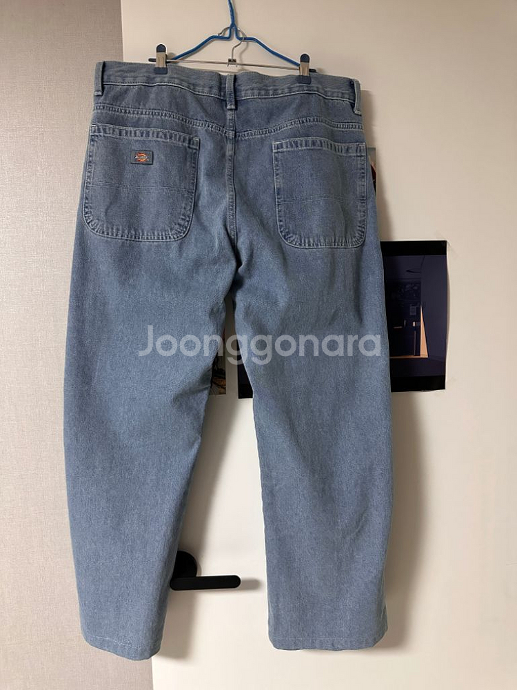 디키즈 더블니 85283 루즈핏 데님팬츠--2