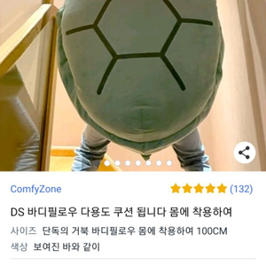 거북이 대헝 등딱지 쿠션