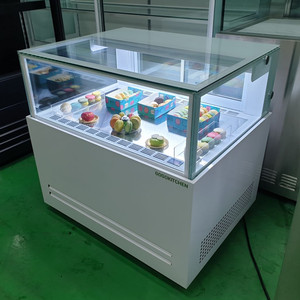 카페용 미니 낮은 마카롱 디저트 냉장 쇼케이스 900