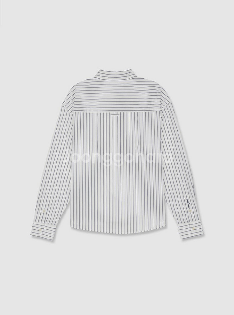 얼바닉30 Comb stripe shirt--3