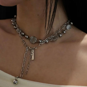 노드레스 ball&bar necklace