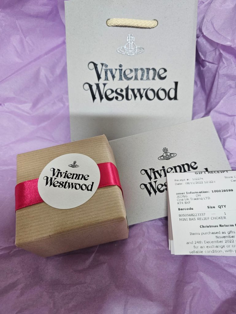 비비안웨스트우드 진주초커목걸이--2