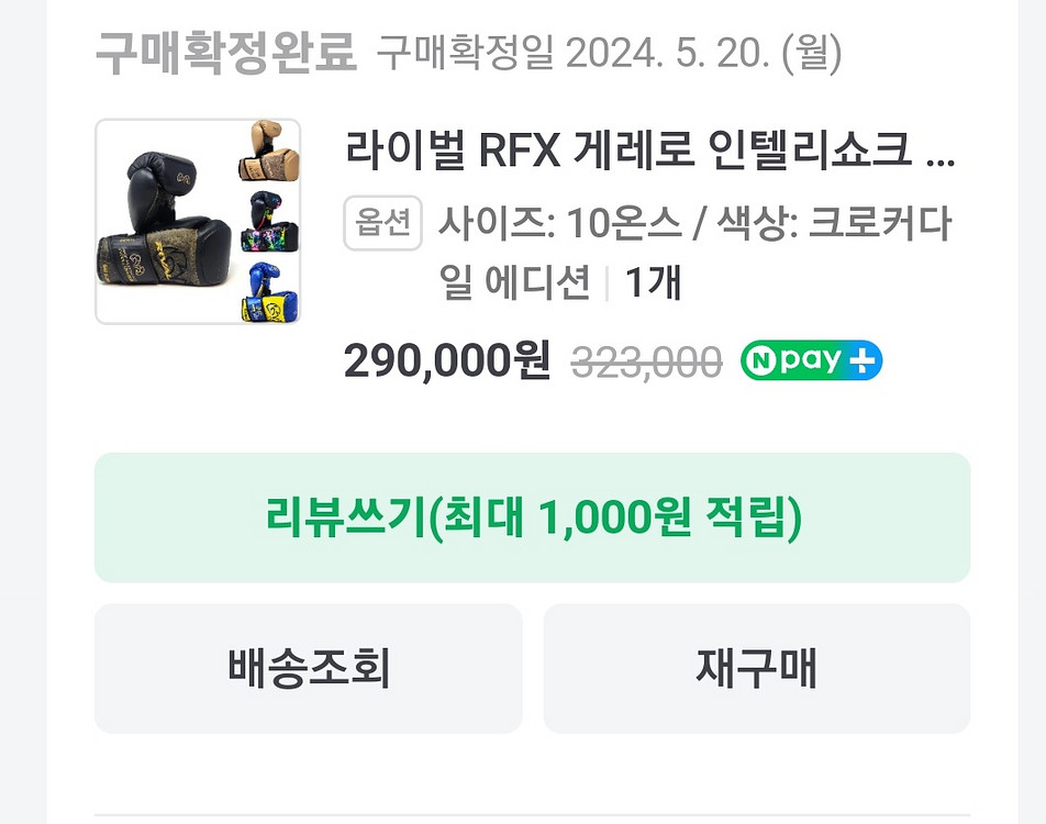 라이벌 RFX 게레로 인텔리쇼크 10온스 복싱 권투 글--3