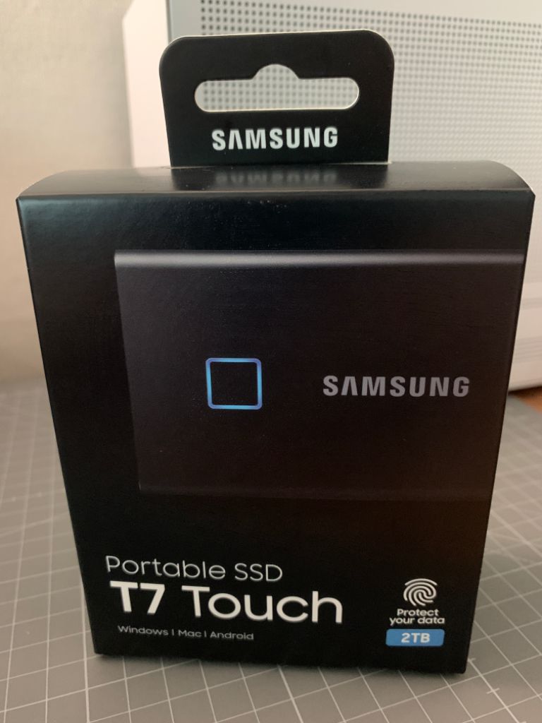 삼성 T7 Touch 지문인식외장하드 SSD 2TB블랙