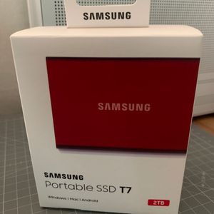 삼성 T7 외장하드 SSD 레드 2TB