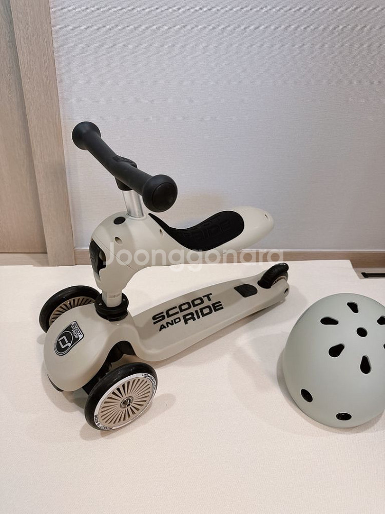 유아 킥보드 스쿳앤라이드 애쉬 + 헬멧S 사이즈--4