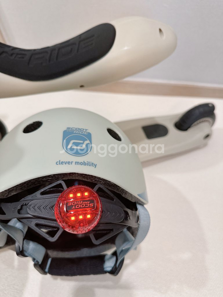 유아 킥보드 스쿳앤라이드 애쉬 + 헬멧S 사이즈--5