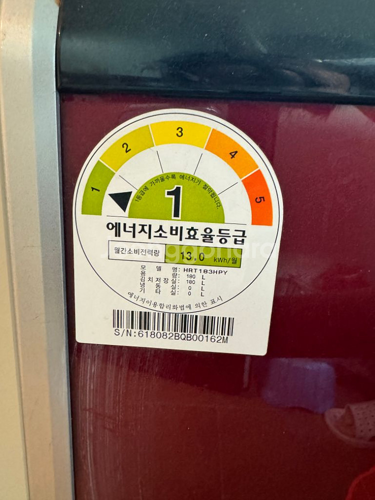 김치냉장고 용량 180L--2