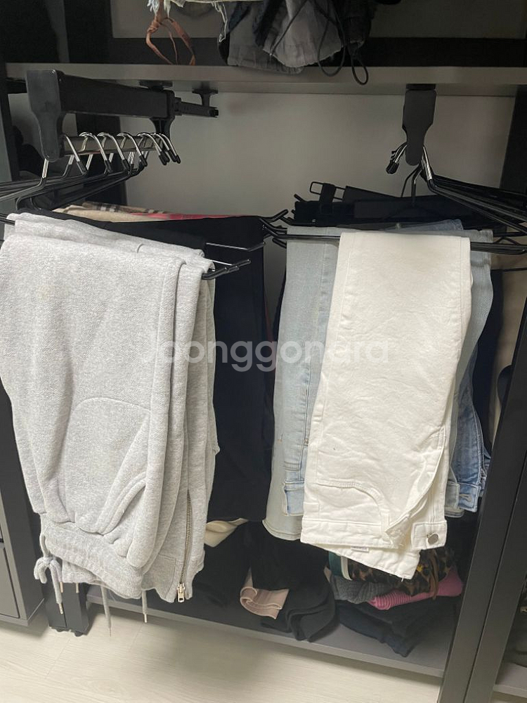 옷장 인출식 슬라이딩 레일 바지걸이--1