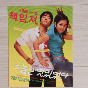 영화전단지 송승헌 정다빈 그놈은멋있었다(2004)