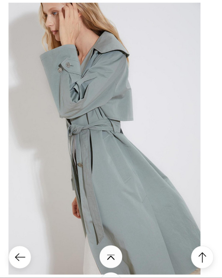 올리비아로렌 벨티드 싱글 트렌치 코트 VOCEB3S13--3