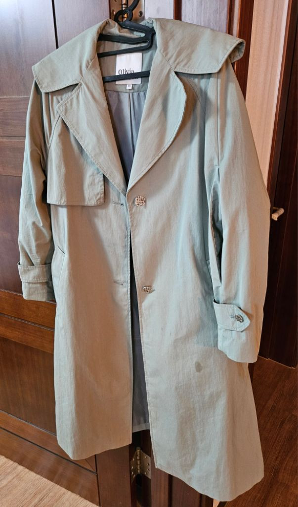 올리비아로렌 벨티드 싱글 트렌치 코트 VOCEB3S13--6