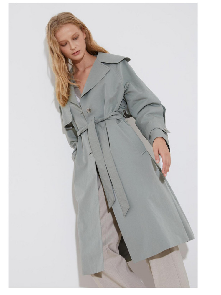 올리비아로렌 벨티드 싱글 트렌치 코트 VOCEB3S13--2