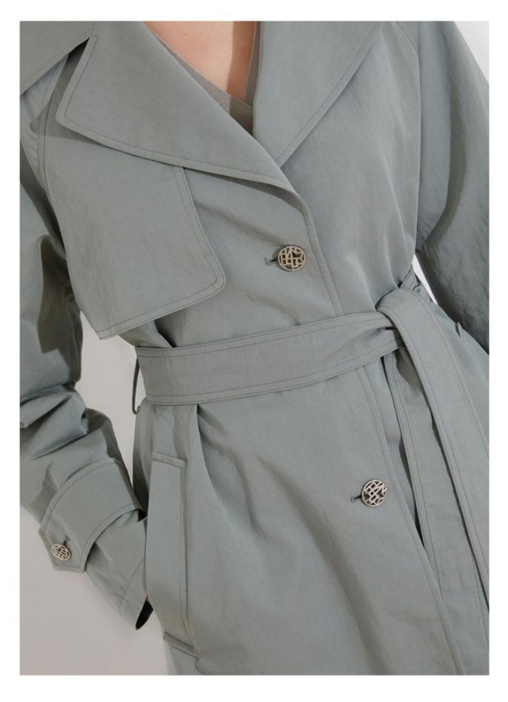 올리비아로렌 벨티드 싱글 트렌치 코트 VOCEB3S13--1