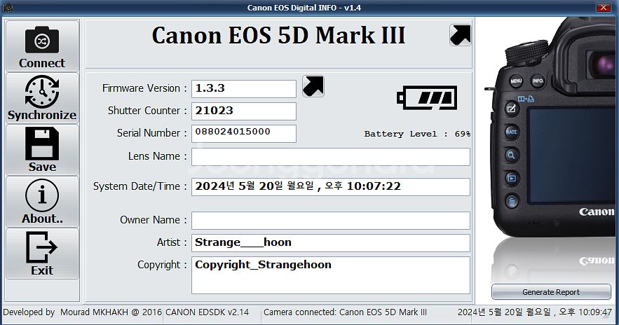 캐논 5d mark3+세로그립+24-70+스트로보--6