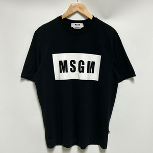 [남자 100]MSGM 박스로고 반팔티셔츠