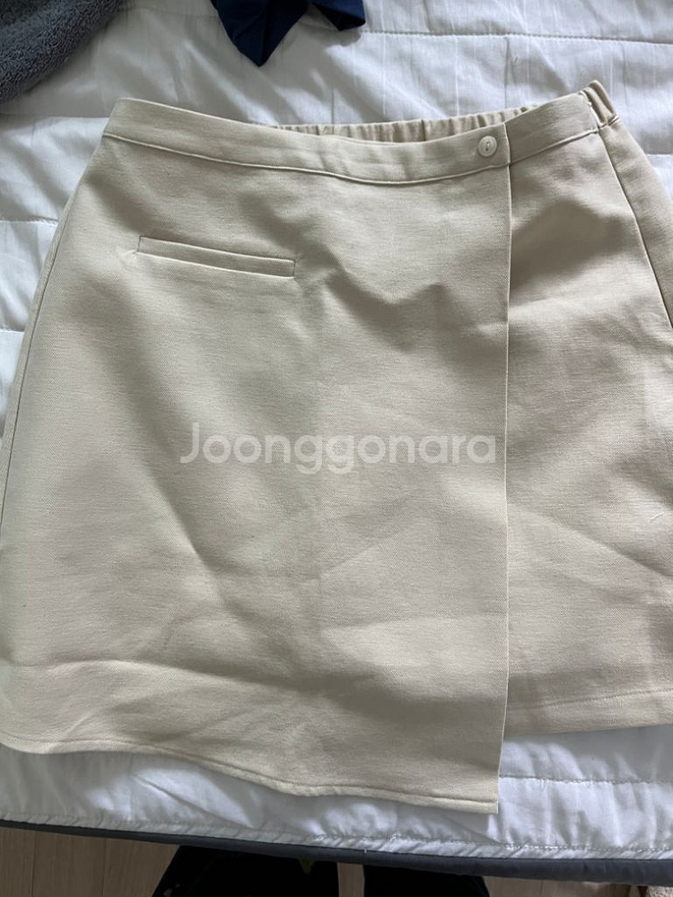 아브컬렉션 wrap skirt pants 라이트베이지L--1