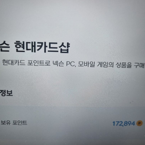 넥슨현대카드 포인트