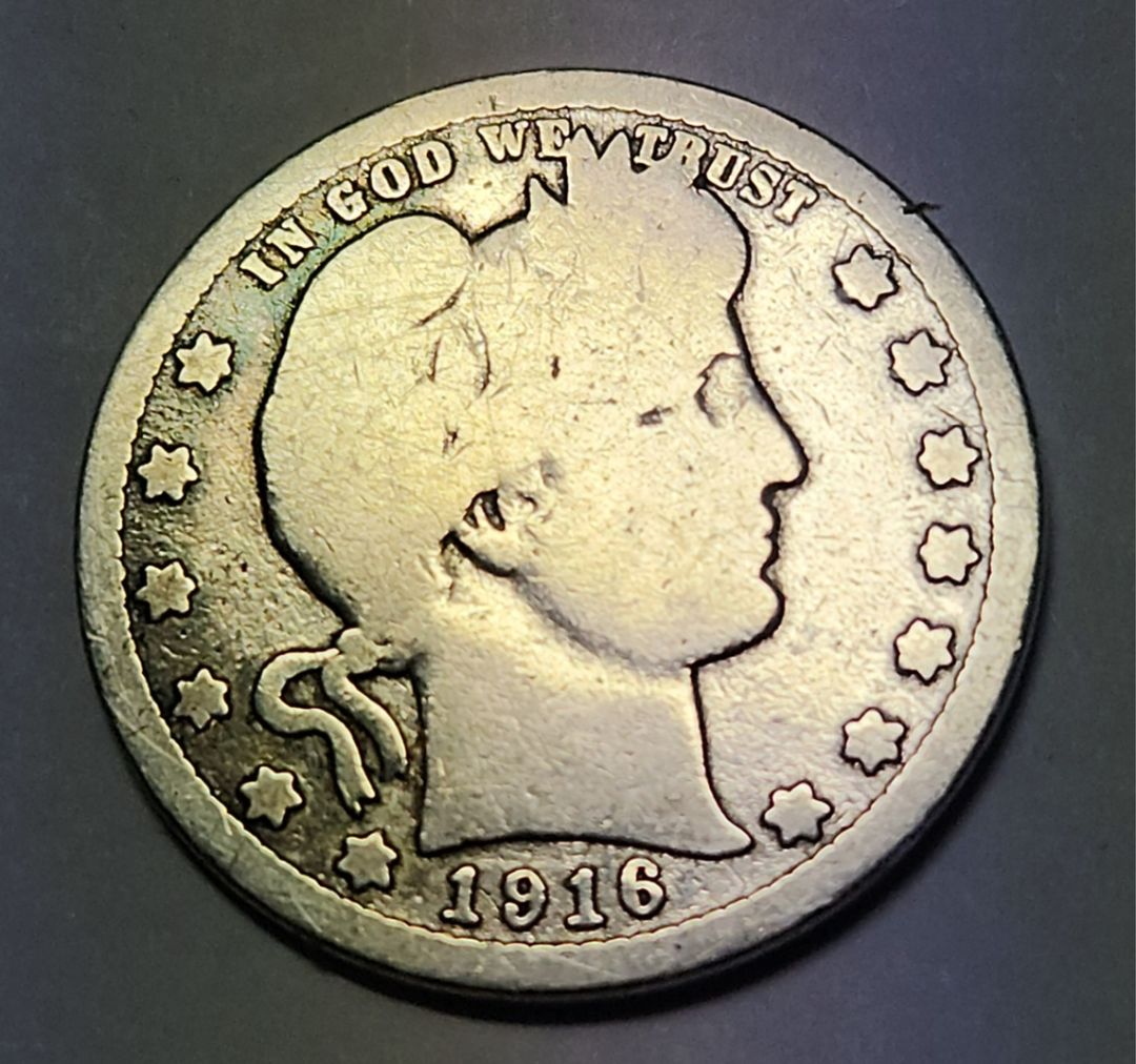은화 바버 쿼터달러 동전 빈티지 특년 미국주화 1916