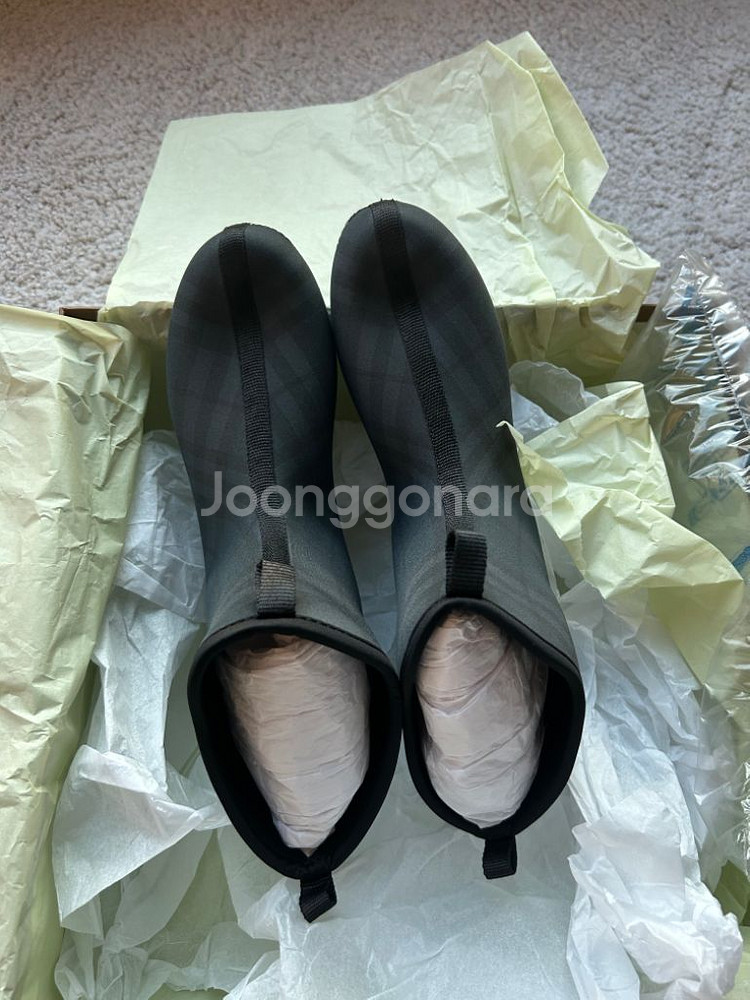버버리 체크 레인부츠 40(260)--9