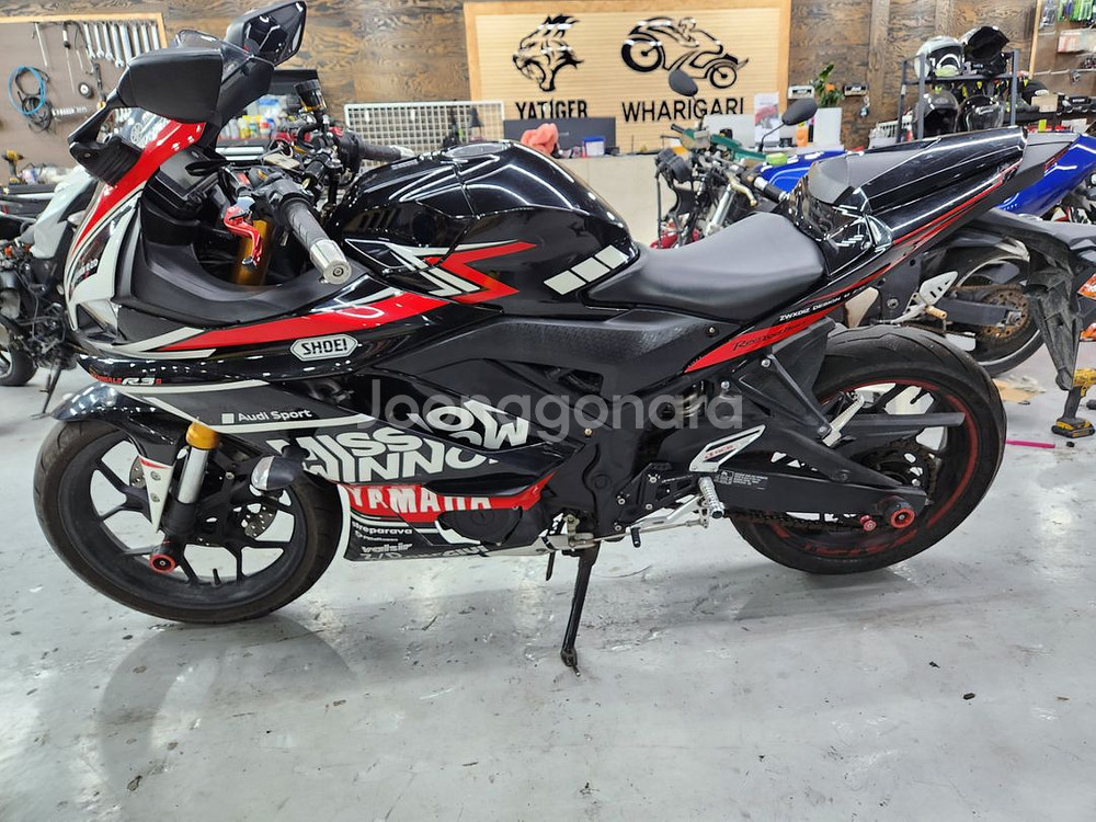 야마하YZF-R3 2019년식 아크라 풀배기--2