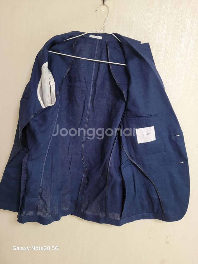 남성 에디션 마100% 여름 린넨자켓(새상품.95)--4
