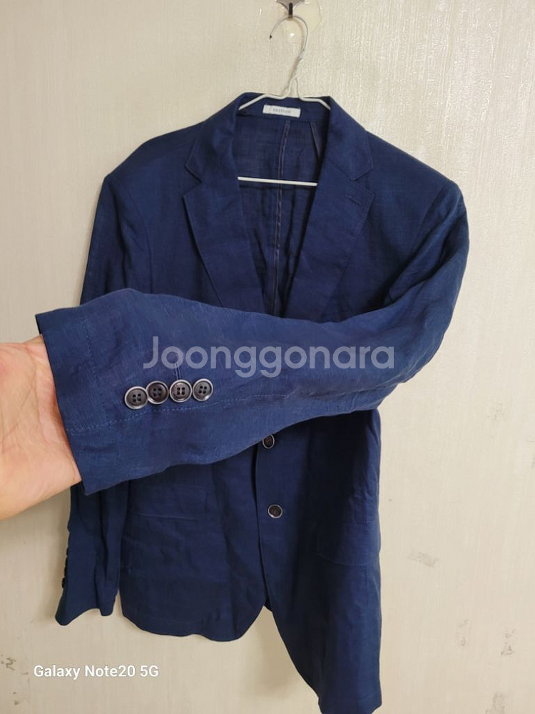 남성 에디션 마100% 여름 린넨자켓(새상품.95)--2