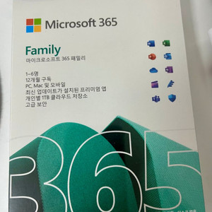 마이크로소프트 365 패밀리 정품/오피스/ 원드라이브