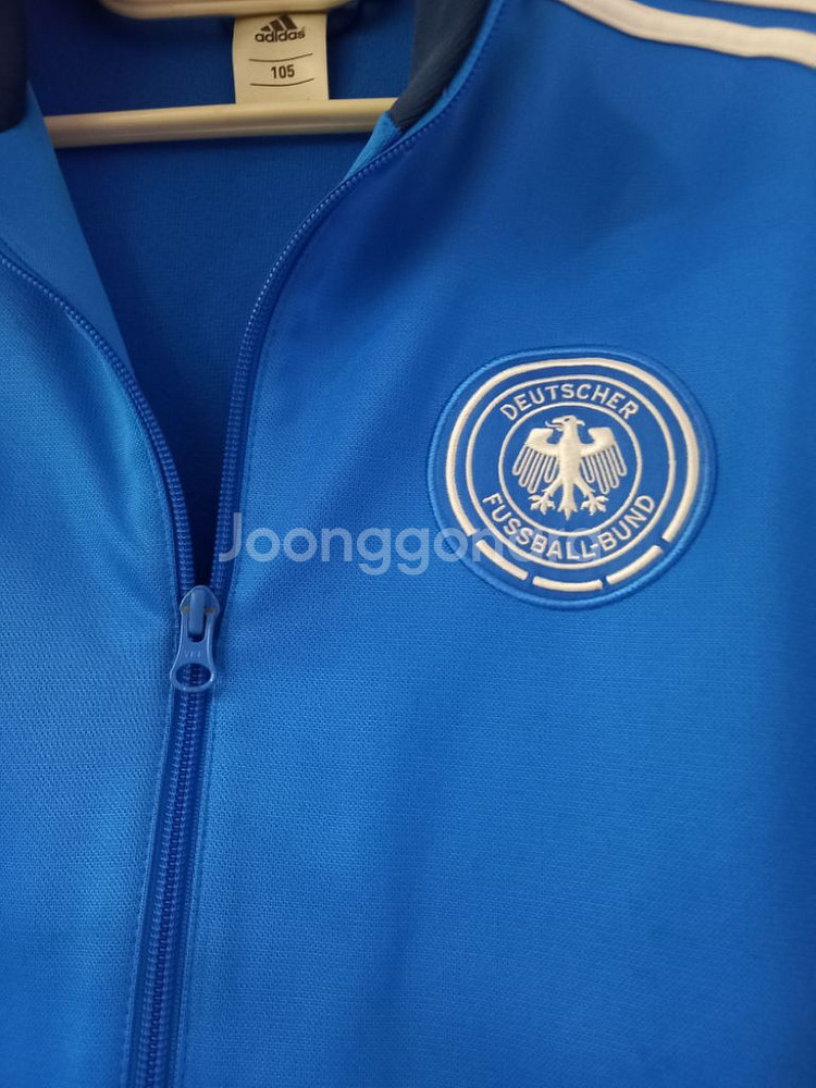 아디다스 대장급 희귀 독일 블루화이트 트랙탑 져지100--2