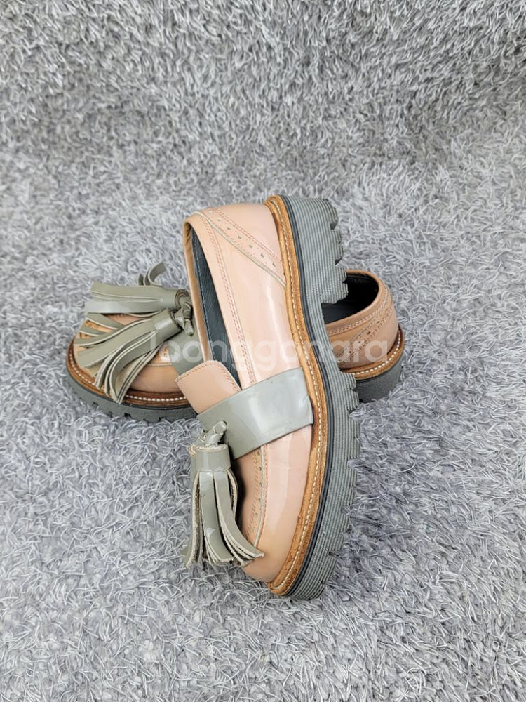 msgm 정품 테슬 로퍼 EU35/225 상태 좋음--4