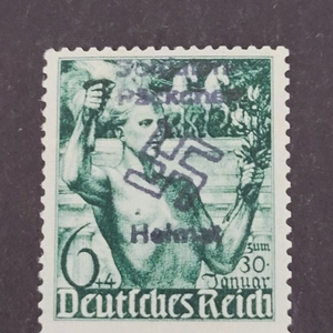 (독일우표) 1940년 독일 제2차세계대전 선전 오버프