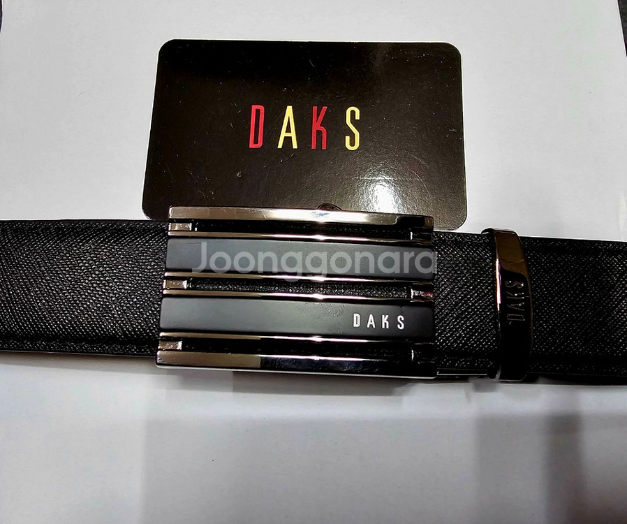 닥스) 소가죽 고급형 삼선자동벨트 신상. 미개봉--3