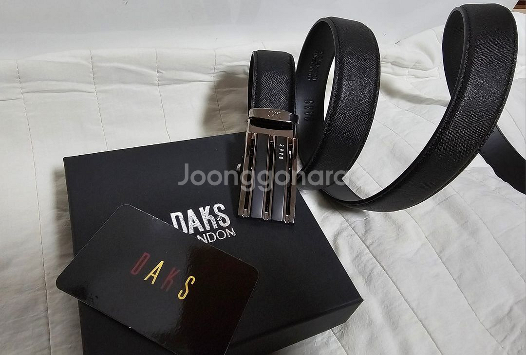 닥스) 소가죽 고급형 삼선자동벨트 신상. 미개봉--7