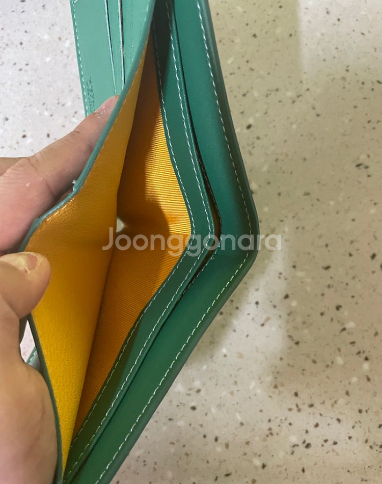 고야드 빅투와르 반지갑 그린--3