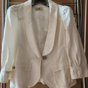 블룸스버리 여성자켓 마이 흰자켓