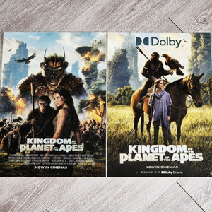 2종일괄) 혹성탈출 돌비 Dolby 오리지널 포스터