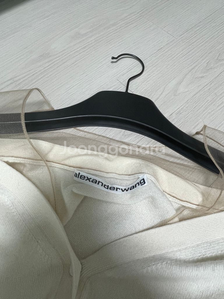 알렉산더왕 오프숄더 시스루 가디건--2