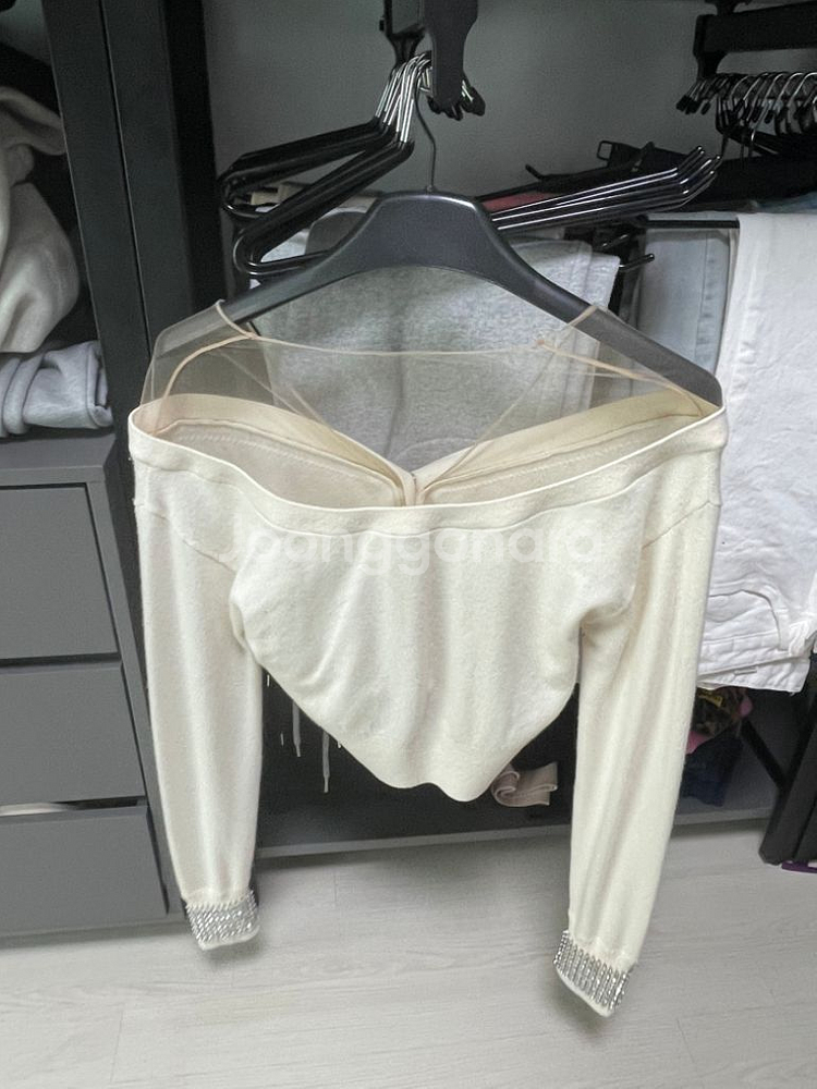 알렉산더왕 오프숄더 시스루 가디건--1